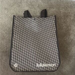 lululemon athletica Black and White large reusable shopping tote bag